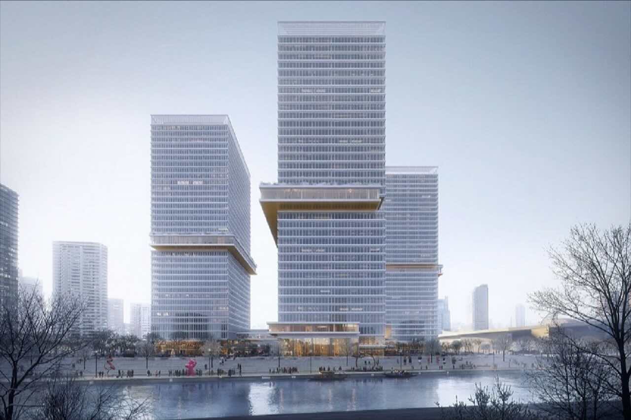 保利浦开金融中心浦东 保利浦开金融中心 390平米 简装修